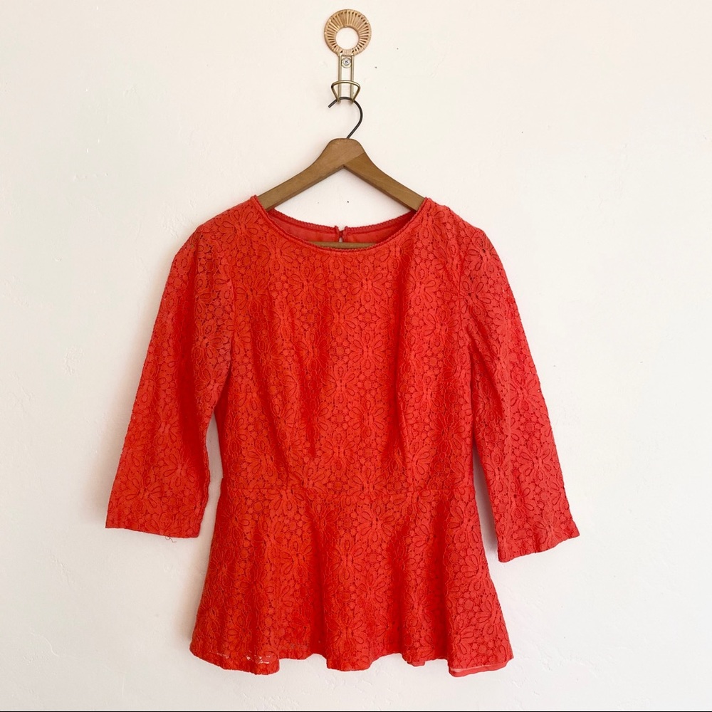 Lace Peplum Top from Anthropologie